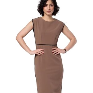 Symbol Premium Women's Sheath Dress (Knee Length | Desk-to-Dinner) (Available in Plus Sizes)